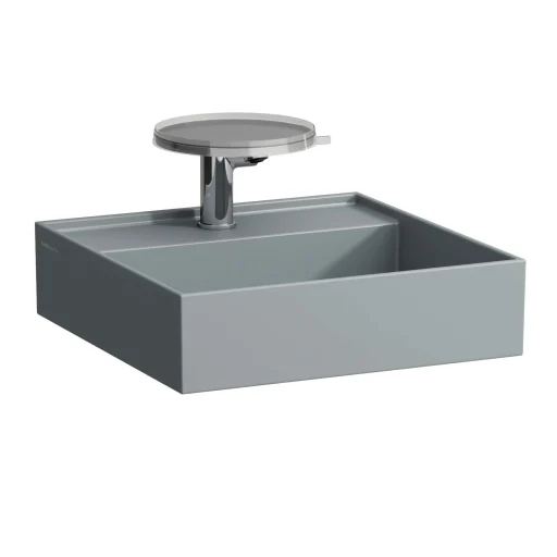 Kartell Laufen håndvask, 46x46 cm, mat grafit