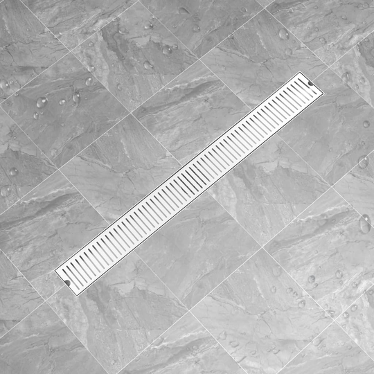 vidaXL gulvafløb 103x14 cm rustfrit stål