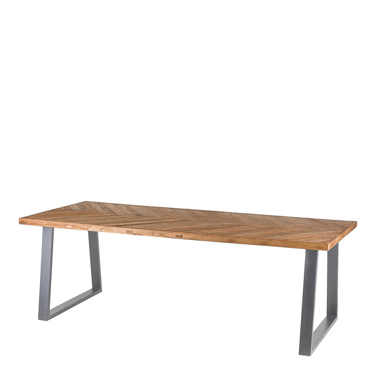 GROW sildebensspisebord natur 230 cm grå ben (NATUR 183 ONESIZE)