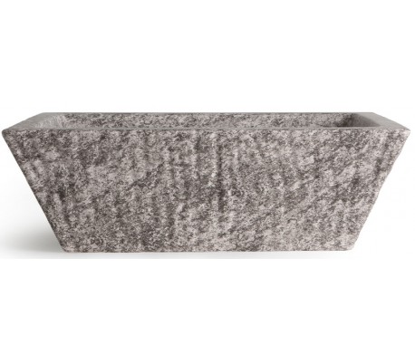 Pietra håndvask i keramik 59,5 x 39,5 cm - Gråbrun marmor