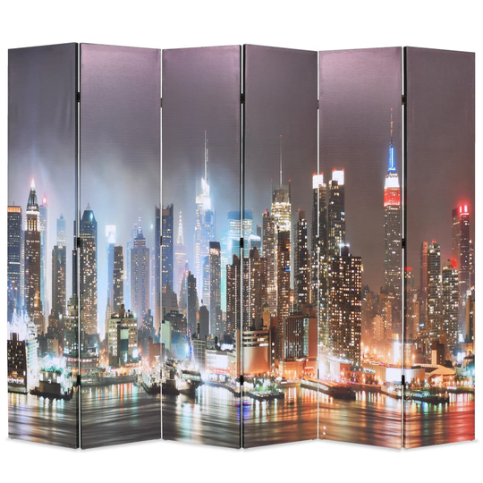 vidaXL foldbar rumdeler 228 x 170 cm New York by Night