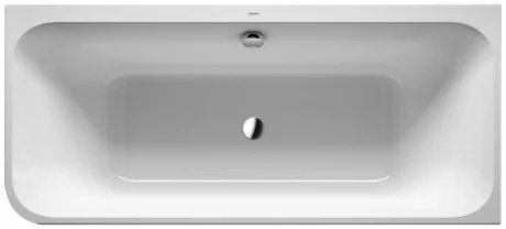 Happy D2 badekar 180 x 80 cm med tilpasset akrylpanel h. hjørne