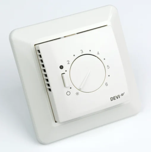 DEVIreg 530 Termostat med gulvføler, Hvid