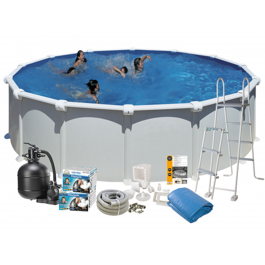 Swim & Fun Pool Basic 132 Ø550 cm Hvid - 2722