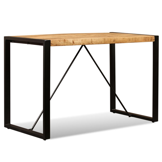 vidaXL spisebord i massivt ru mangotræ 120 cm