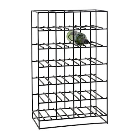 Vinstativ 24 flasker Sort 20x41x67 cm