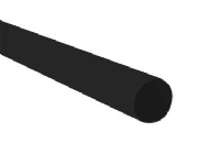 Prefa nedløbsrør 0,7x80mm - Lgd a 3 mrt. sort RAL9005. P10