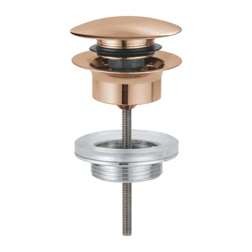 Grohe push-open bundventil 1 1/4", børstet warm sunset