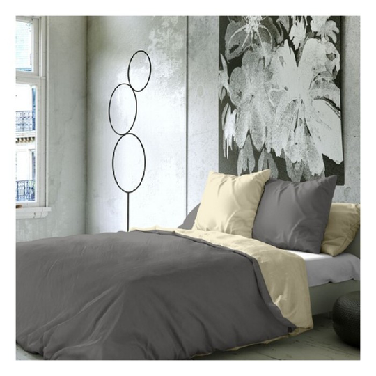 Nordisk cover Naturals Beige Grå UK dobbeltseng (220 x 270 cm)