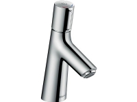 HANSGrohe Talis Select S 80 håndvaskarmatur med fremspring på 97 mm og løft-op ventil 1 1/4 - tryk på Select-knap for at åbne og lukke vandet