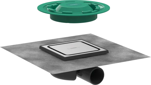 Hansgrohe RainDrain Spot afløbsskål, 150x150 mm