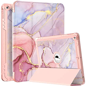 Tablet Etuier Til Apple iPad 10.2'' 9. 8. 7. 2022 2021 Blyantholder Trifold stativ Magnetisk Marmor Plast PU Læder