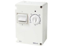 DEVIreg 610 termostat IP44 10 A 2-pol, område (-10°C til +50°C) m dobbelt isololeret lednings føler