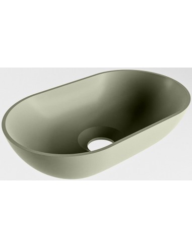 POOLE håndvask 30 x 18 cm Solid surface - Armygrøn