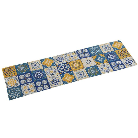 Bordløber Versa Mosaik Gul Polyester (44,5 x 0,5 x 154 cm)