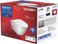 Duravit D-Neo hængeskål/sæde - 370x540x400 mm t/indb.cist, åben skylle-rand