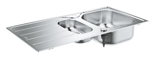 Grohe K200 køkkenvask med afløbsbakke, 96,5x50 cm, rustfrit stål