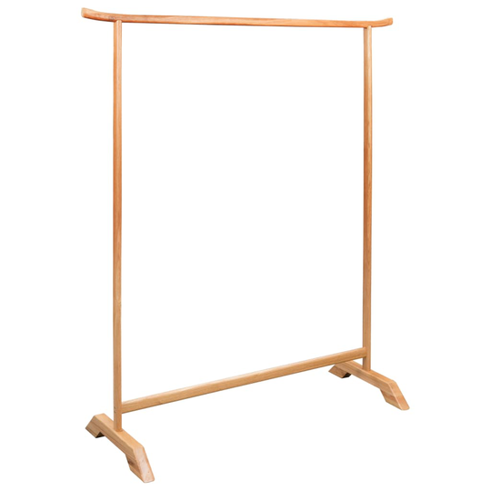 vidaXL tøjstativ 125 x 150 cm massivt egetræ