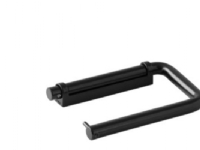 Toiletrulleholder, Slebet beslag, PVD Sort, d line, Sanitet.