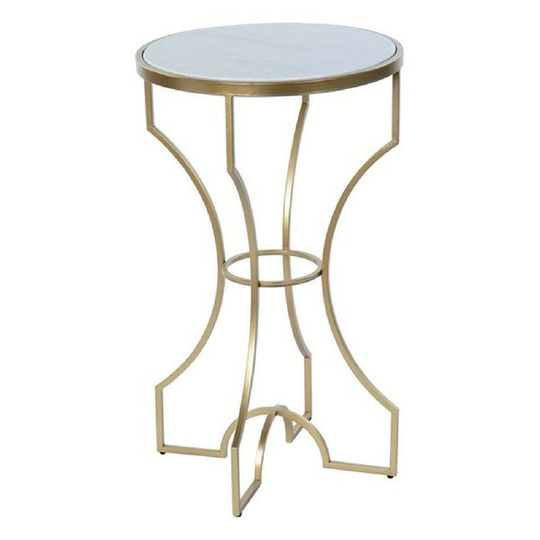 Sofabord DKD Home Decor Metal Marmor (38 x 38 x 65 cm)