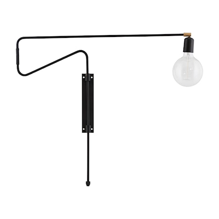 Swing Væglampe Sort 70 cm