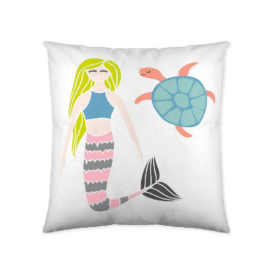 Pudebetræk Naturals Mermaids (50 x 50 cm)