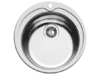 Pyramis Kiba 1-bowl sink without draining board, round steel 48,5cm (100053701)