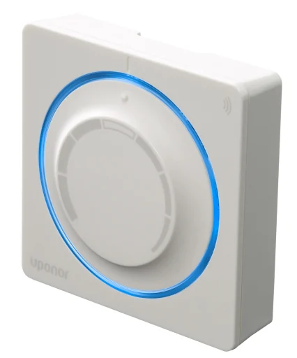 Uponor Smatrix Wave trådløs termostat med drejeskive, hvid