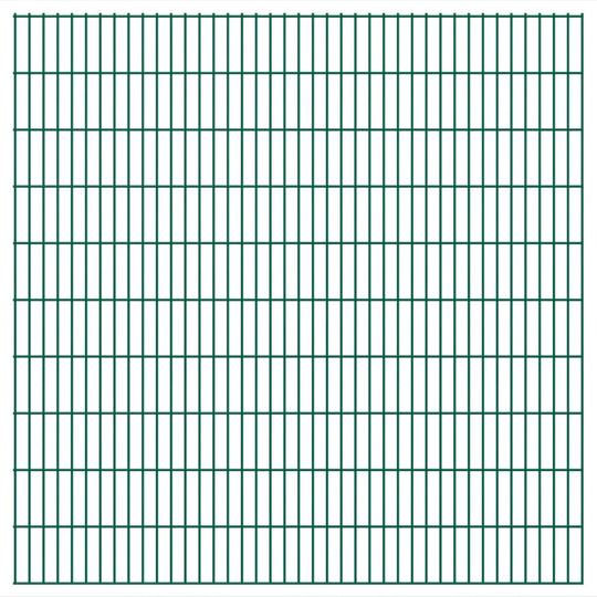 vidaXL havehegnspaneler 2D 2,008x2,03 m 24 m (total længde) grøn