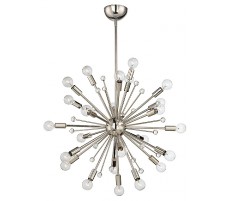 Galea 24 Lysekrone Ø58 cm - Poleret nikkel