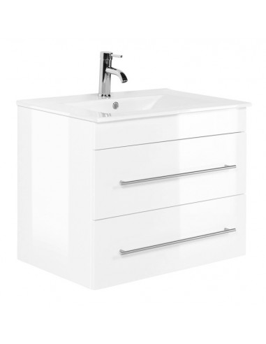 Artemis komplet badmiljø i mdf og keramik H61,6 x B75,5 cm - Hvid højglans