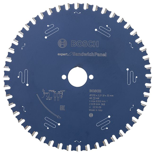 Bosch Rundsavsklinge 230x2,2x30mm 48t Exp Sandwich - 2608644368