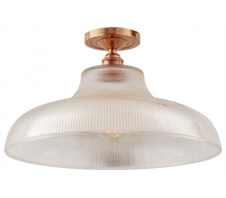 Mono Plafond Ø40 cm 1 x E27 - Poleret kobber
