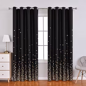 Ensfarget Mørklægningsgardin forhæng Vindue Behandling Collection (Drapes Sheer) Gardin Soveværelse Curtains