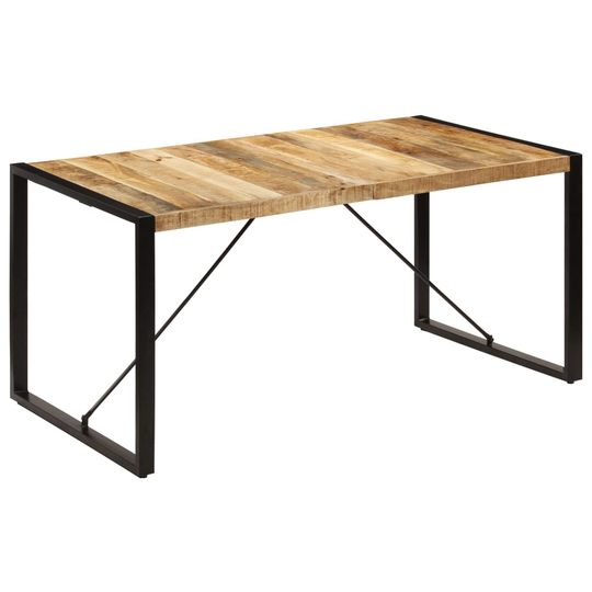vidaXL spisebord 160 x 80 x 75 cm massivt mangotræ