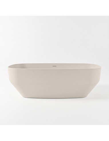 STONE fritstående badekar 170 x 75 cm Solid surface - Linned