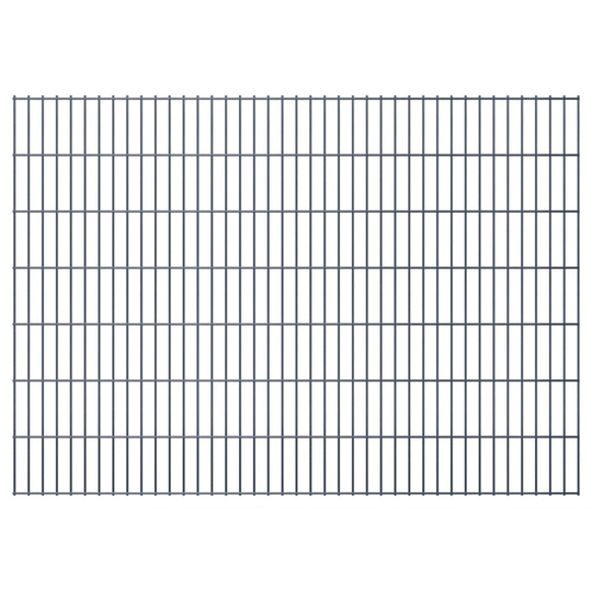 vidaXL havehegnspaneler 2D 2,008x1,43 m 40 m (total længde) grå