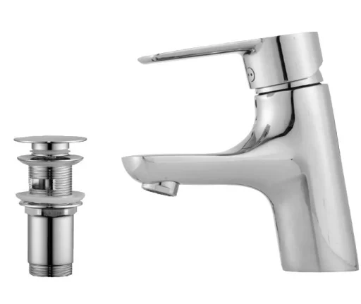 Mora Cera B5 håndvaskarmatur m/push-open bundventil, krom