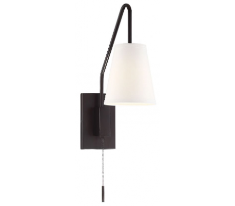 Owen 1 Væglampe H31 cm - Antik bronze/Hvid