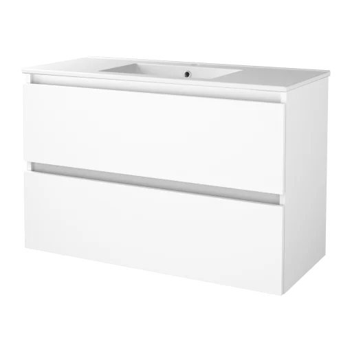 Sanibell Basicline møbelpakke 100x46 cm, hvid højglans