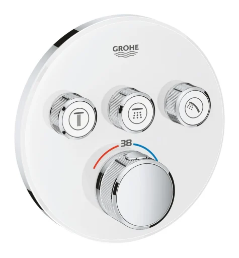Grohe Grohtherm SmartControl indbygningsbatteri, 3 udtag, hvid