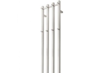 TVS Eldo 4f poleret stål - eldo 4f poleret stål firkantet med timer, 1400 x 350 mm