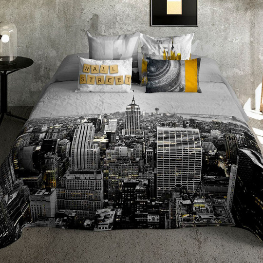 Sengetæppe (vattæppe) Naturals Wall Street UK king size seng (250 x 260 cm)
