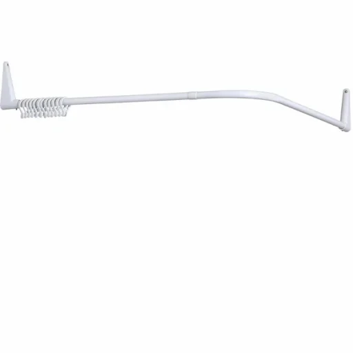 Erica 2000 Badeforhængsstang 85x85 cm Vinkel Hvid