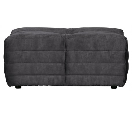Moderne puf i velour 95 x 55 cm - Antracit