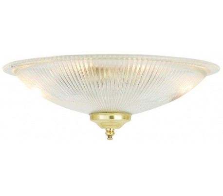 Nicosa Plafond Ø30 cm 2 x E14 - Poleret messing
