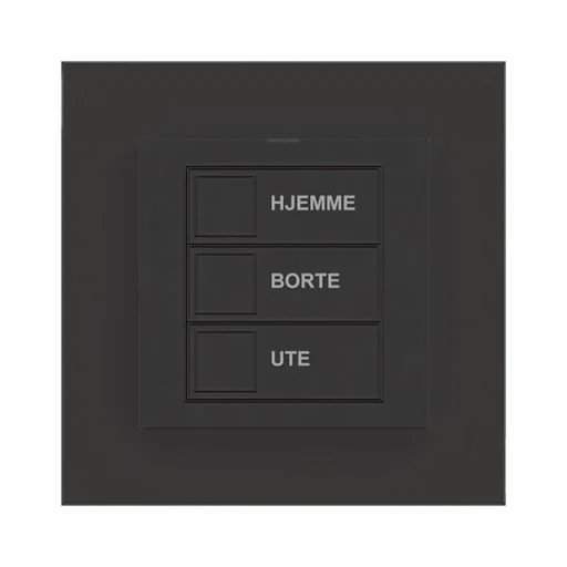 mTouch sparekontakt, mat sort