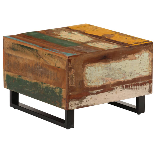vidaXL sofabord 50x50x35 cm massivt genbrugstræ
