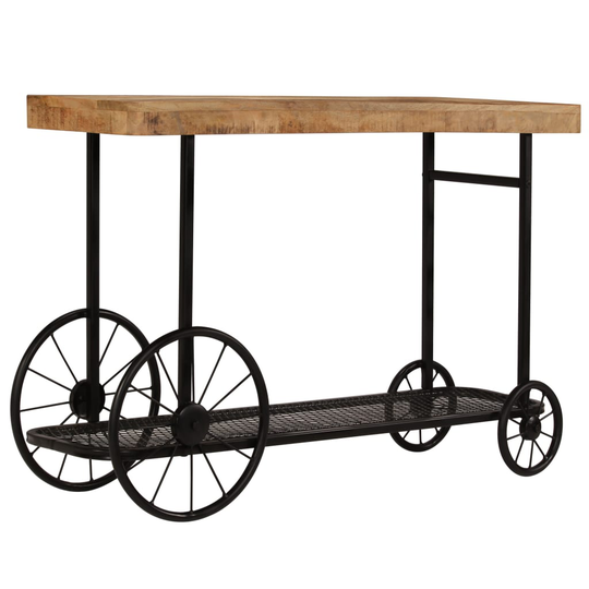 vidaXL konsolbord massivt mangotræ 115 x 36 x 76 cm