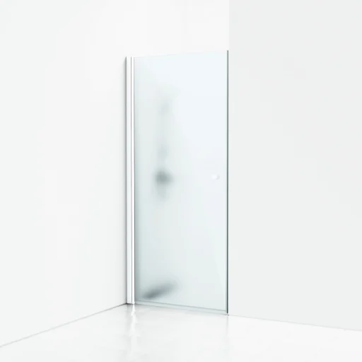 Svedbergs Skoga svingdør 100 cm, frostet glas/mathvid